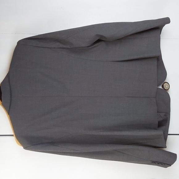 Worthington Womens Admiral Gray Suit Coat Blazer Neutral Minimalist Sz.18 - Picture 6 of 10